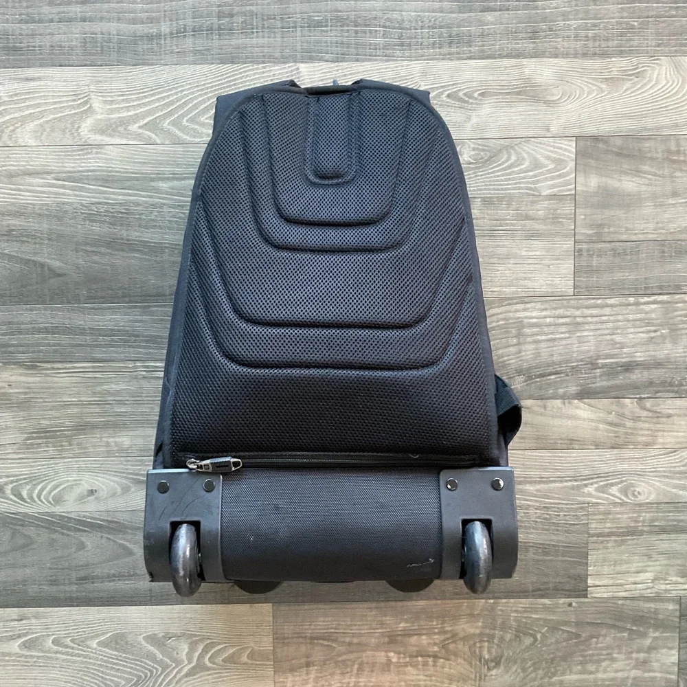 Samsonite Tectonic Rolling Backpack Carrying Laptop Bag Wheeled Black 21x14x11